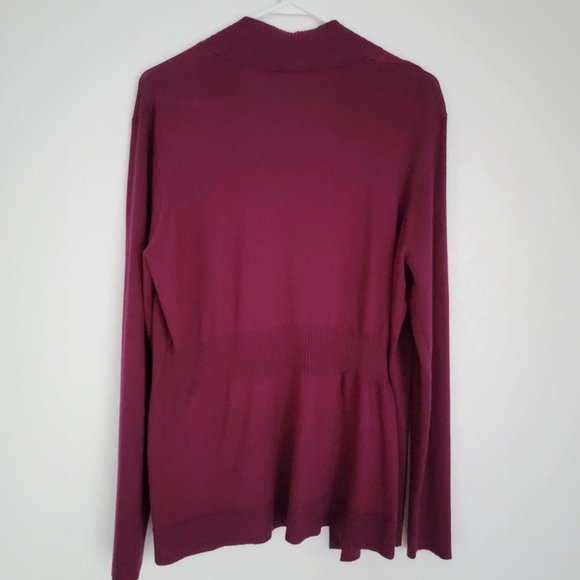 Faded Glory Purple Open Front Cardigan Long Sleeves Size XL (16-18) Worn Once - Picture 3 of 8